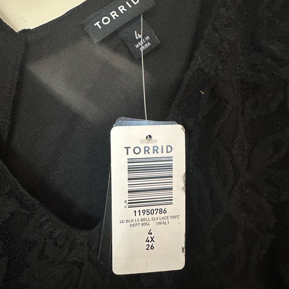 Torrid Black Lace Long Sleeve Dress - Picture 4 of 4